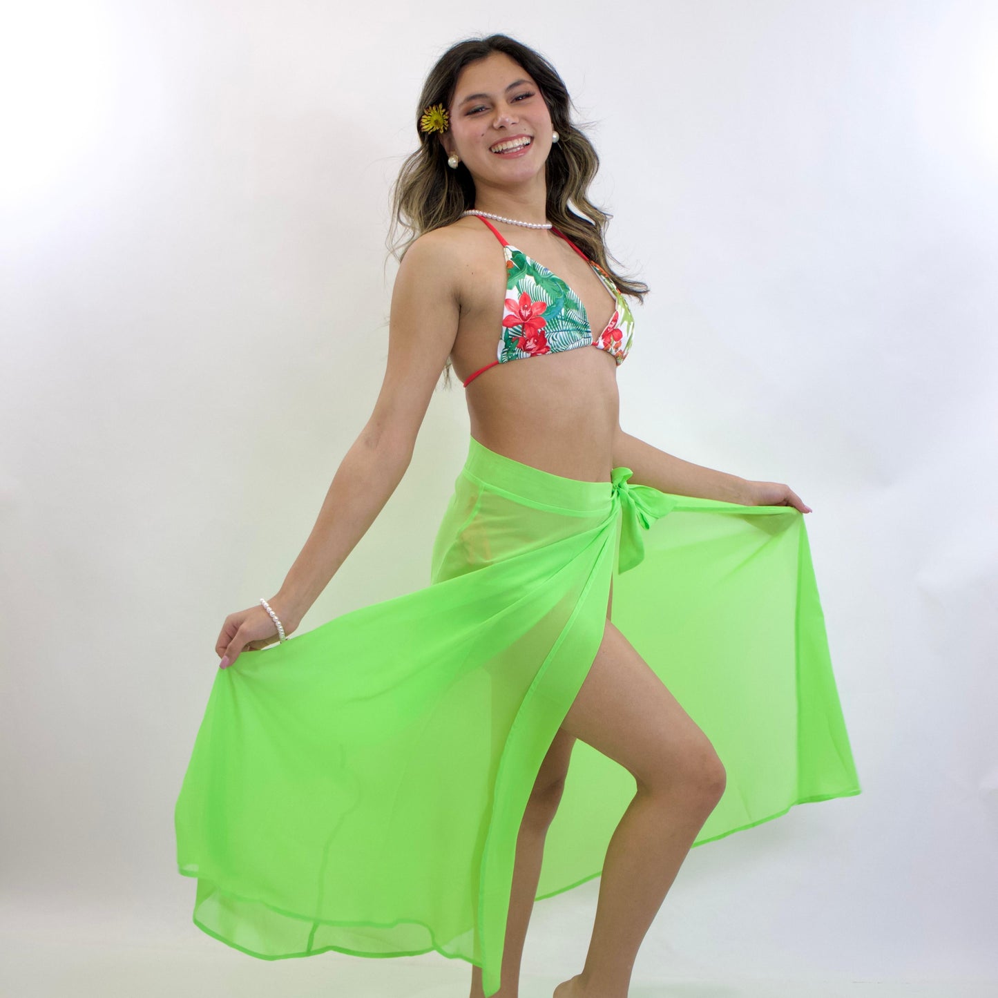 Emerald Flow Cover-Up Skirt