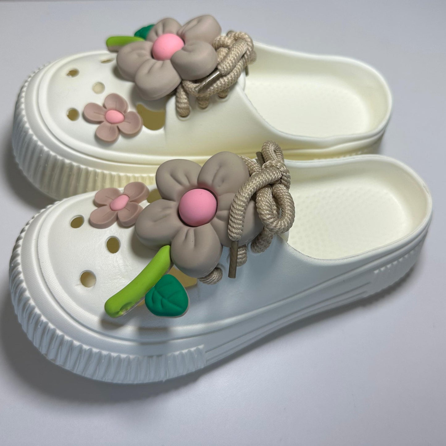 White Clog Sandals