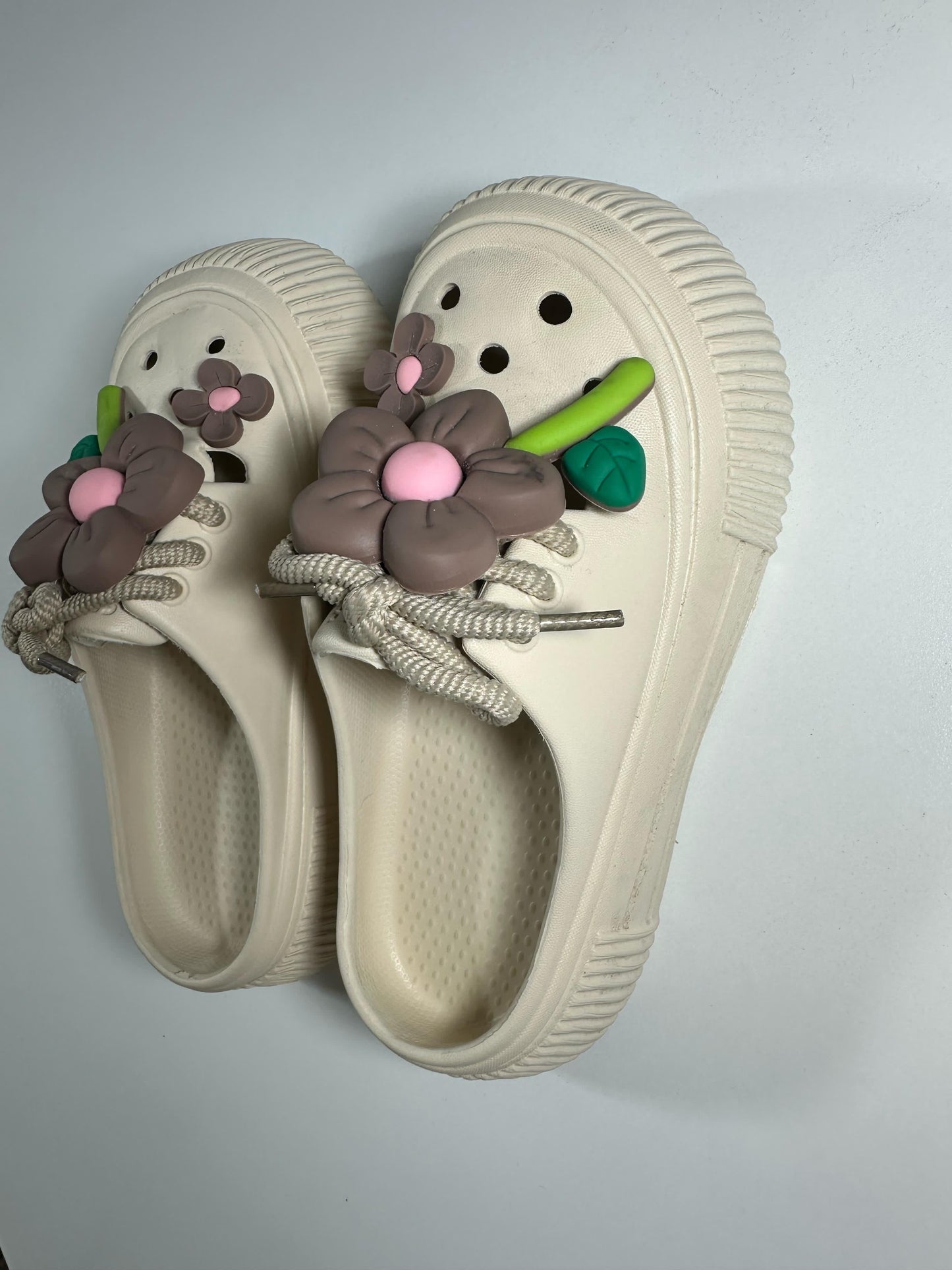 Beige: Sand Dune Clog Sandals