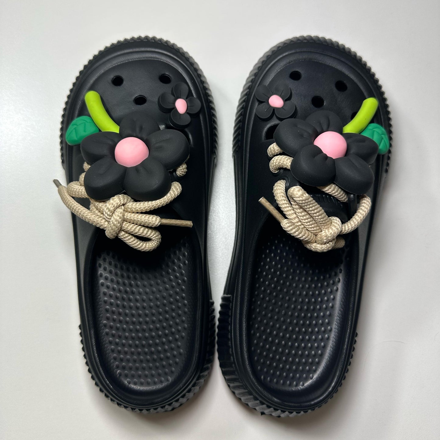 Black: Midnight Walk Clog Sandals