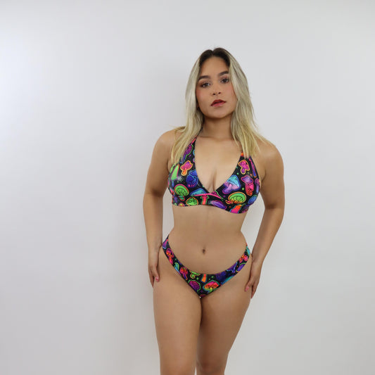 Neon Glow Black Bikini