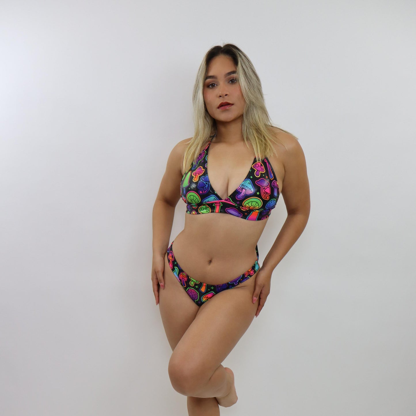 Neon Glow Black Bikini