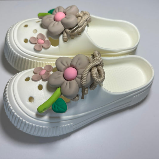 White Clog Sandals