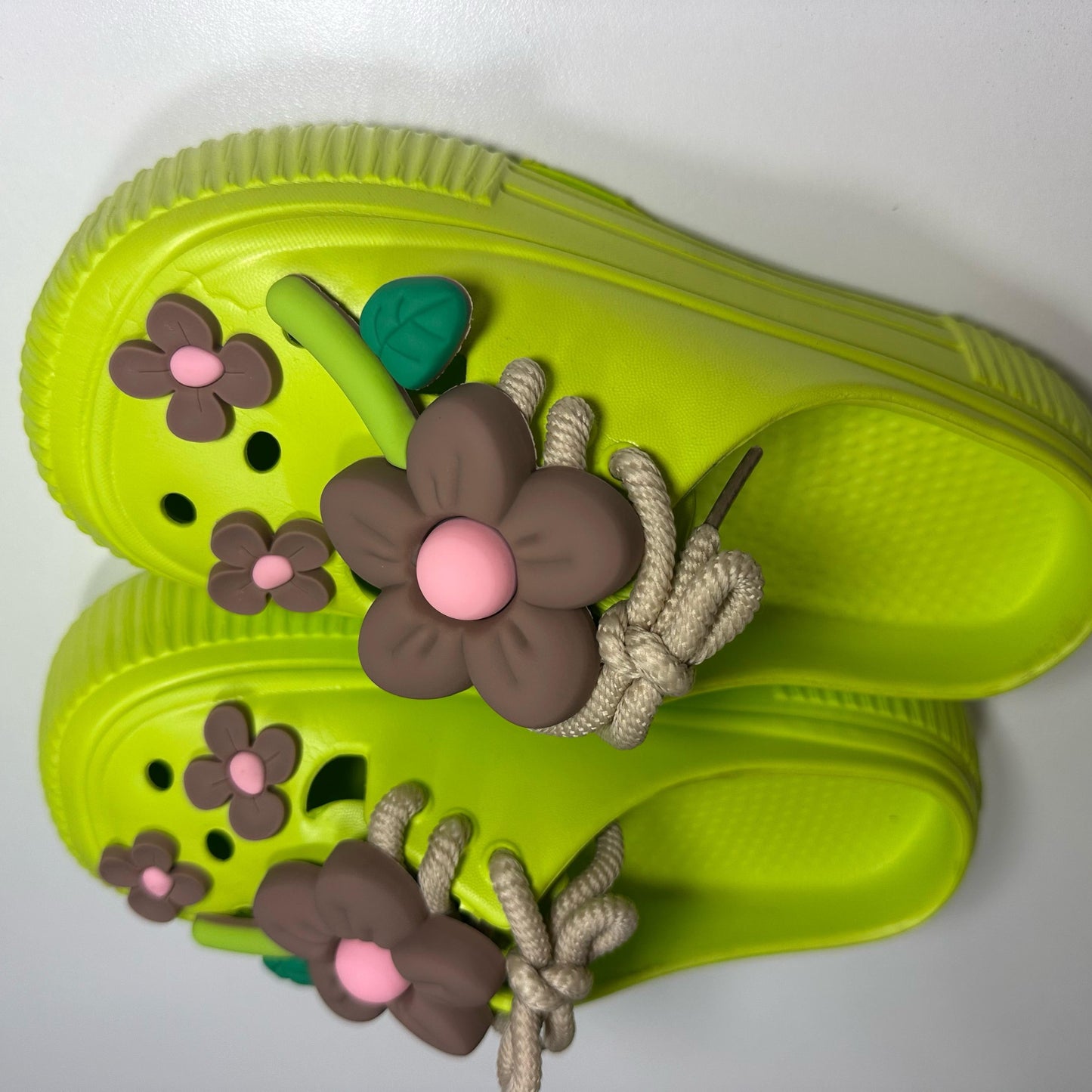Green: Jungle Mist Clog Sandals