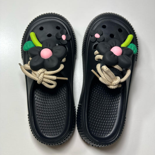 Black: Midnight Walk Clog Sandals