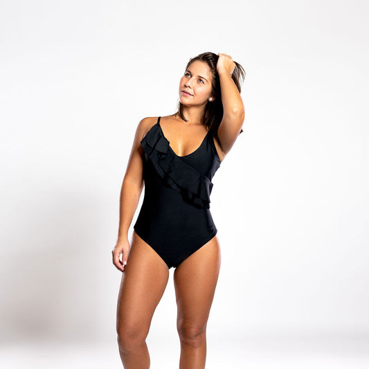 Black Glimmer One-Piece